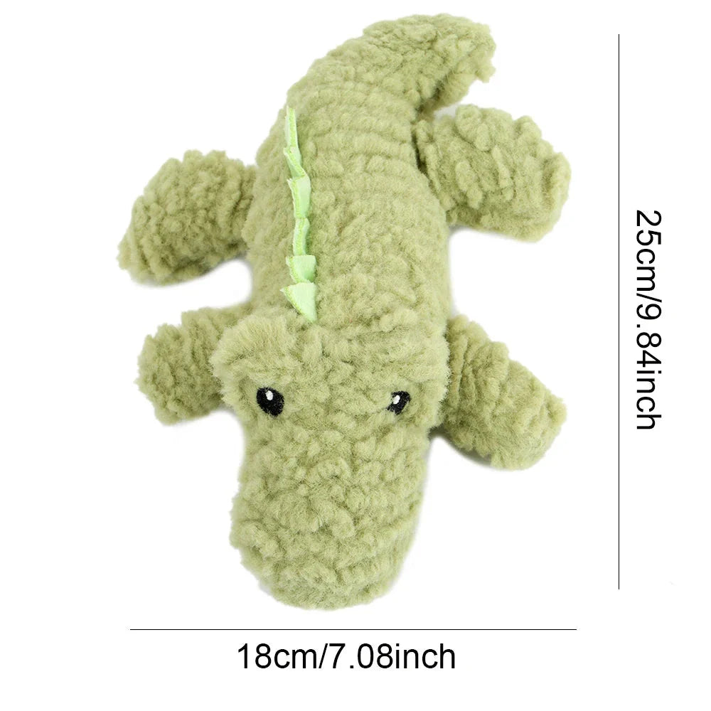 Plush Squeaky Dog Toy in Crocodile, Giraffe, and Elephant Shapes - Durable, Engaging, and Perfect for All Sizes of Dogs