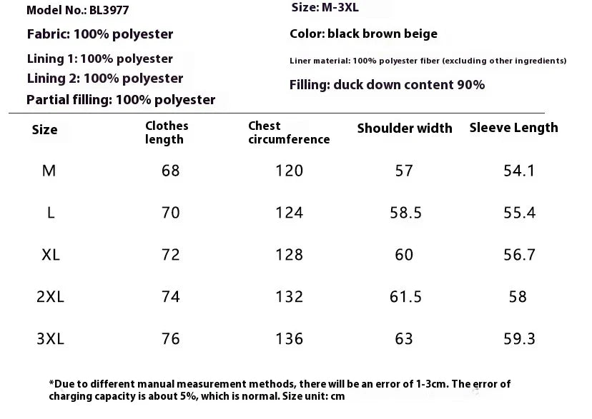 Premium youth insulated windbreaker jacket in black, beige, and brown colors with 90% white duck down insulation for warmth and wind protection