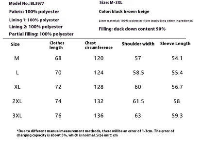 Premium youth insulated windbreaker jacket in black, beige, and brown colors with 90% white duck down insulation for warmth and wind protection