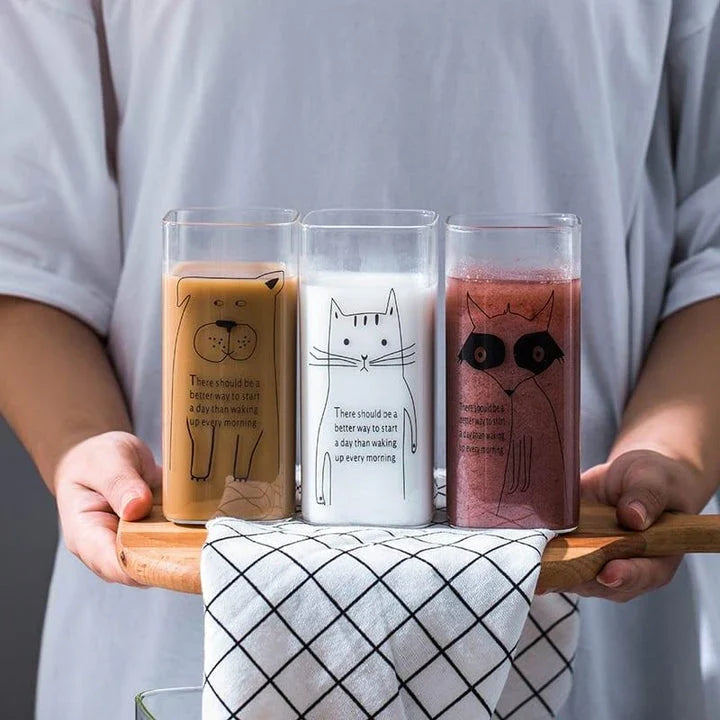 Hhomeenjoy Delightful 13oz Funny Animal Glass for Everyday Use