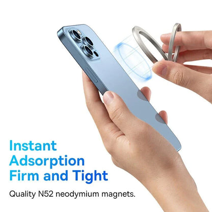 Magnetic Finger Ring Holder - Universal Smartphone Stand and Grip for iPhone, Samsung, and other devices