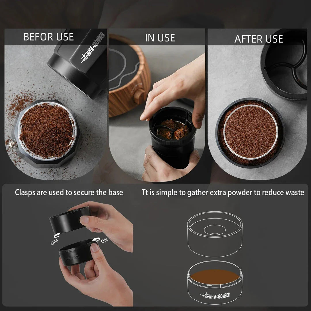 Adjustable Moka Pot Coffee Distributor for precision brewing and consistent coffee extraction