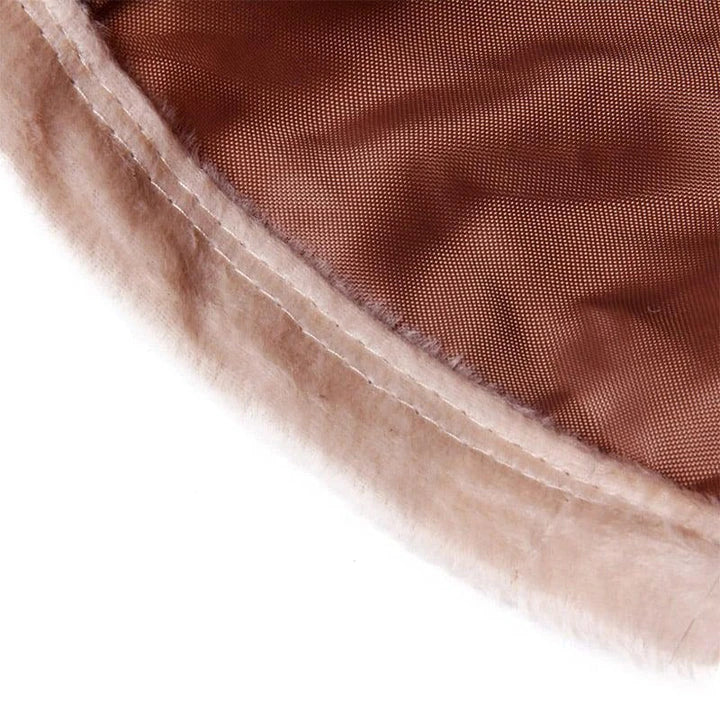 Cozy Hideaway Foldable Long Tunnel with Ball Toy for Playful Cats in Brown Color