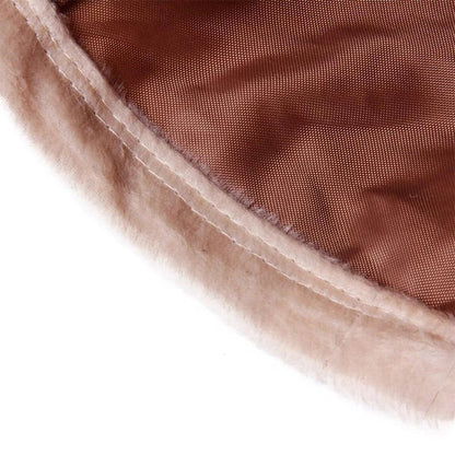 Cozy Hideaway Foldable Long Tunnel with Ball Toy for Playful Cats in Brown Color