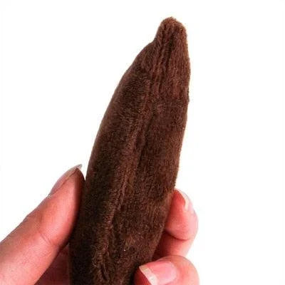 Cozy cotton-gray plush toy filled with catnip for playful cats