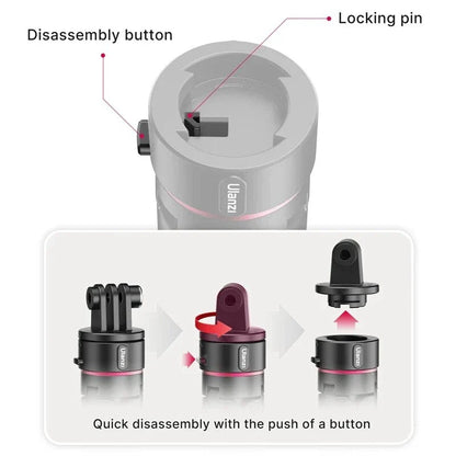 Compact Vlog Tripod - Sturdy and portable mini tripod for action cameras, featuring extendable legs and universal compatibility.