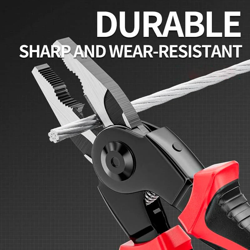 5-in-1 Electrician's Multifunctional Tool Kit with Interchangeable Heads, Durable Chrome-Vanadium Steel Construction, and Sharp Cutting Capabilities