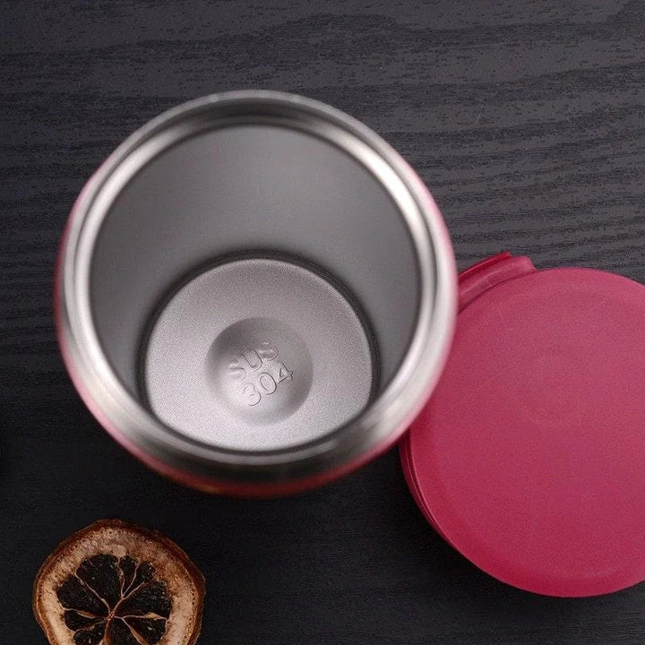 Premium insulated thermos with a sleek deer print design, keeping beverages hot or cold for up to 12 hours