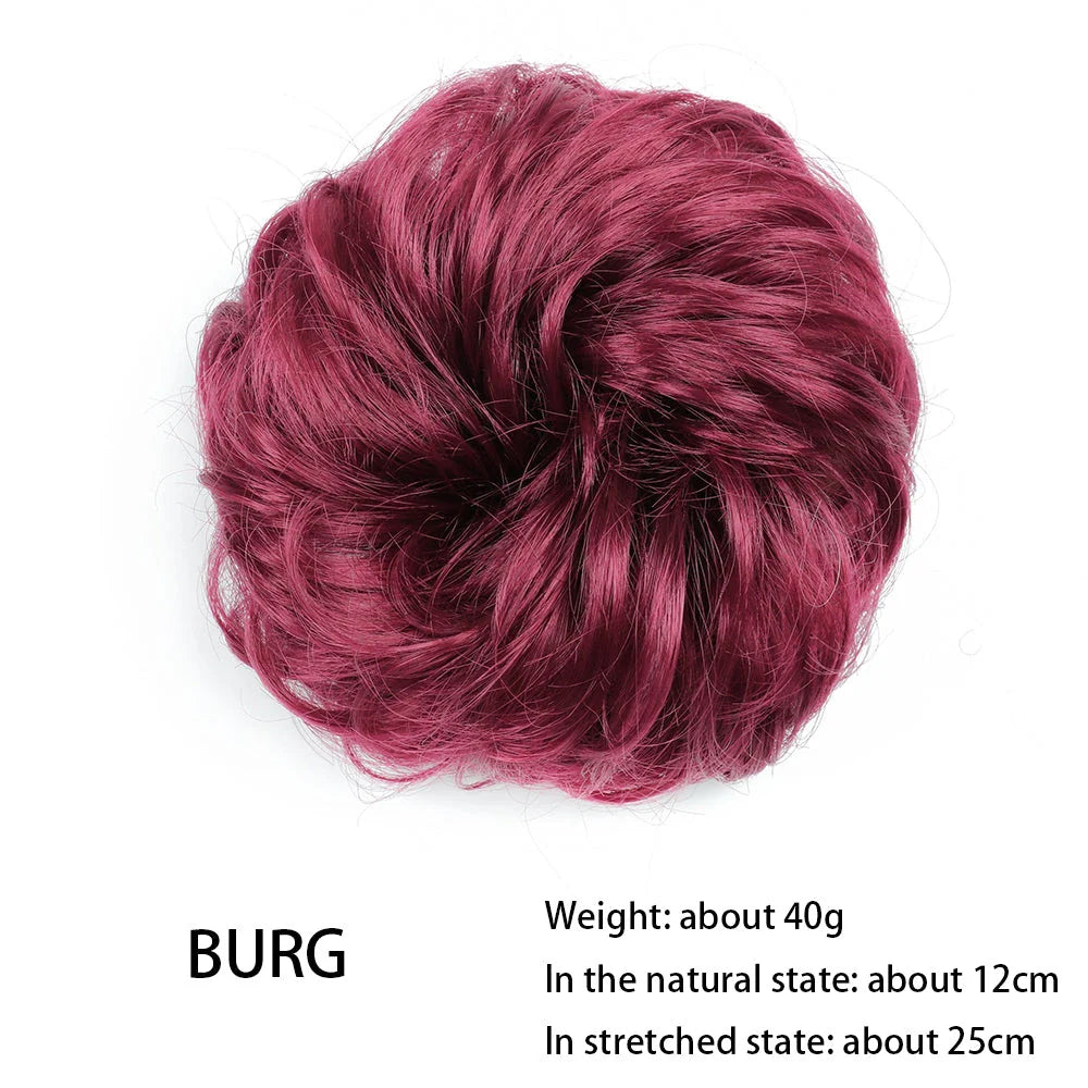 Messy Chignon Donut Hair Bun Pad - Effortless Elegance Hair Accessory for Stylish Buns