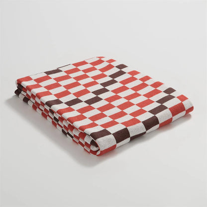 Cozy and stylish plaid blanket in blue, perfect for home decor, travel, and outdoor activities