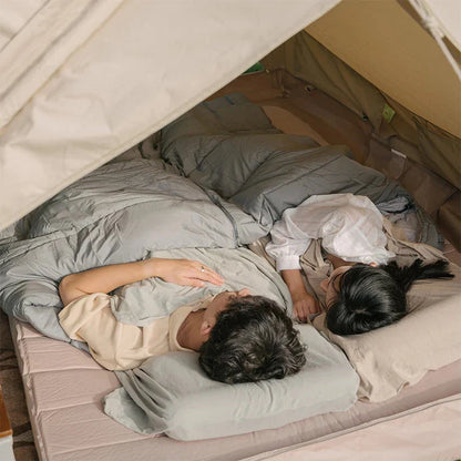 Premium cotton sleeping bag liner for comfortable and hygienic outdoor adventures and travel