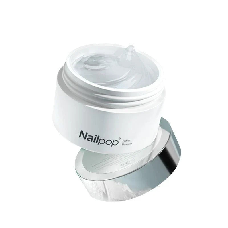 Nailpop Solid Nail Patch Gel - Transparent, long-lasting adhesive for professional-looking nail tips at home