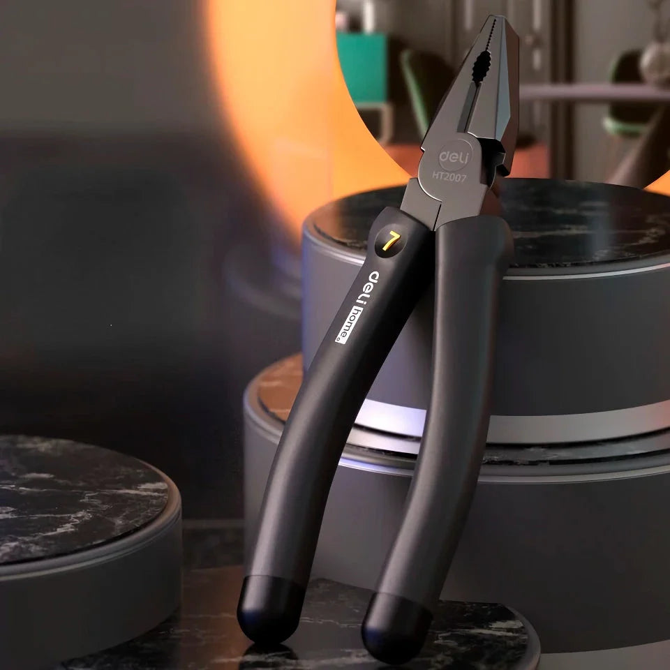 Trendha 7-Inch Multifunctional Pliers - Heavy-Duty Wire Cutter, Stripper, and Diagonal Pliers