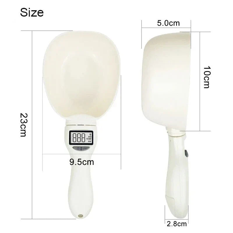 Precision Pet Food Measuring Scale with LED Display for Accurate Portion Control and Healthy Pet Feeding