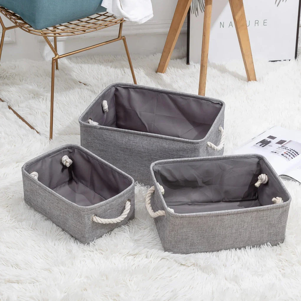 Eco-Friendly Waterproof Folding Laundry Storage Basket for Organized Home Storage