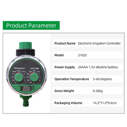 Automatic Garden Watering Timer with Digital Control for Effortless Gardening and Healthy Plants