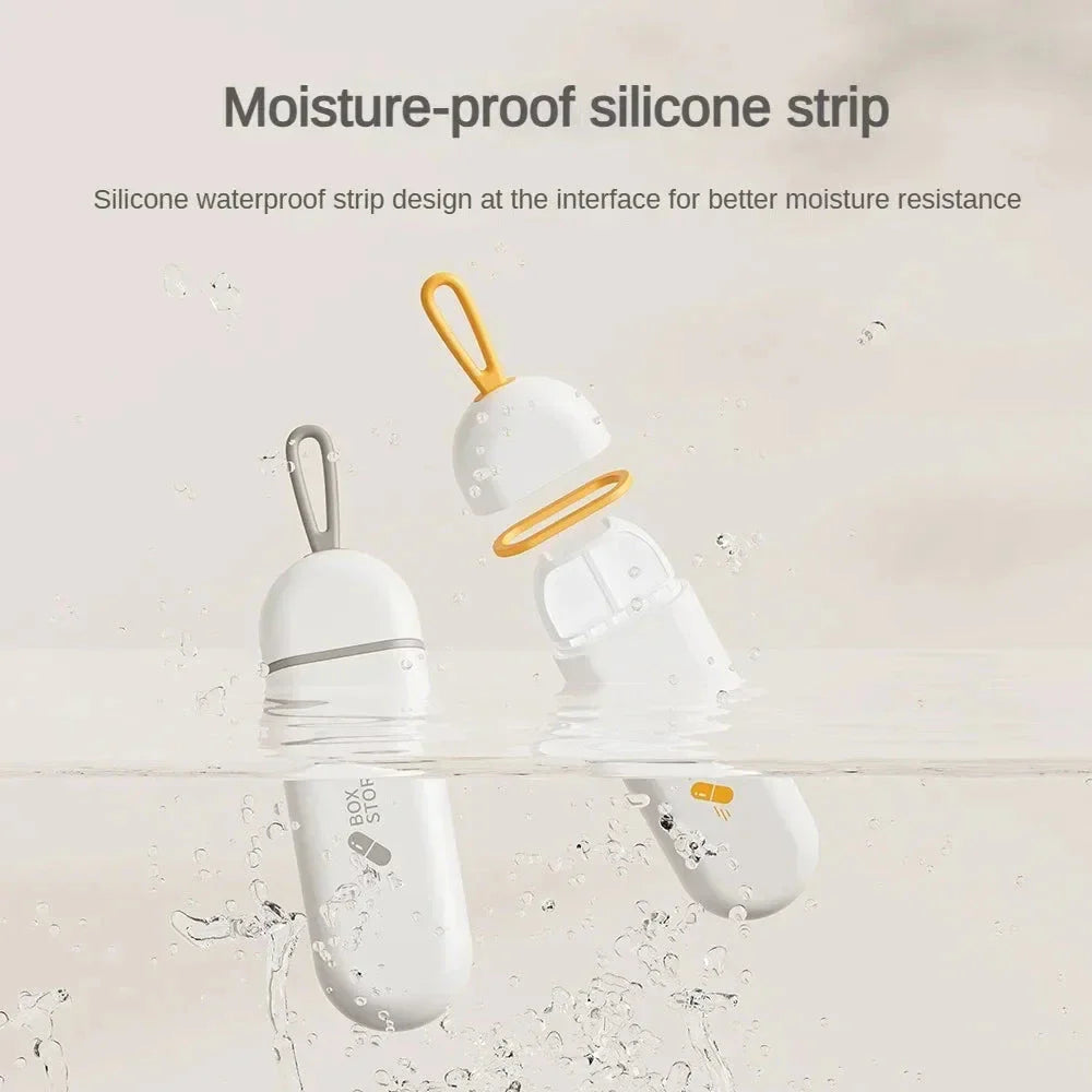 Compact Portable Daily Pill Organizer - Durable Medicine Dispenser for Convenient Medication Management