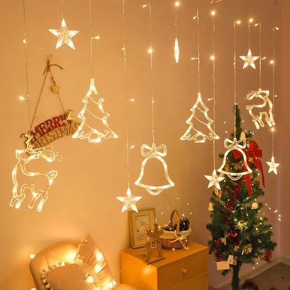 A Christmas decoration pendant night light with warm, cozy lighting and a festive design.