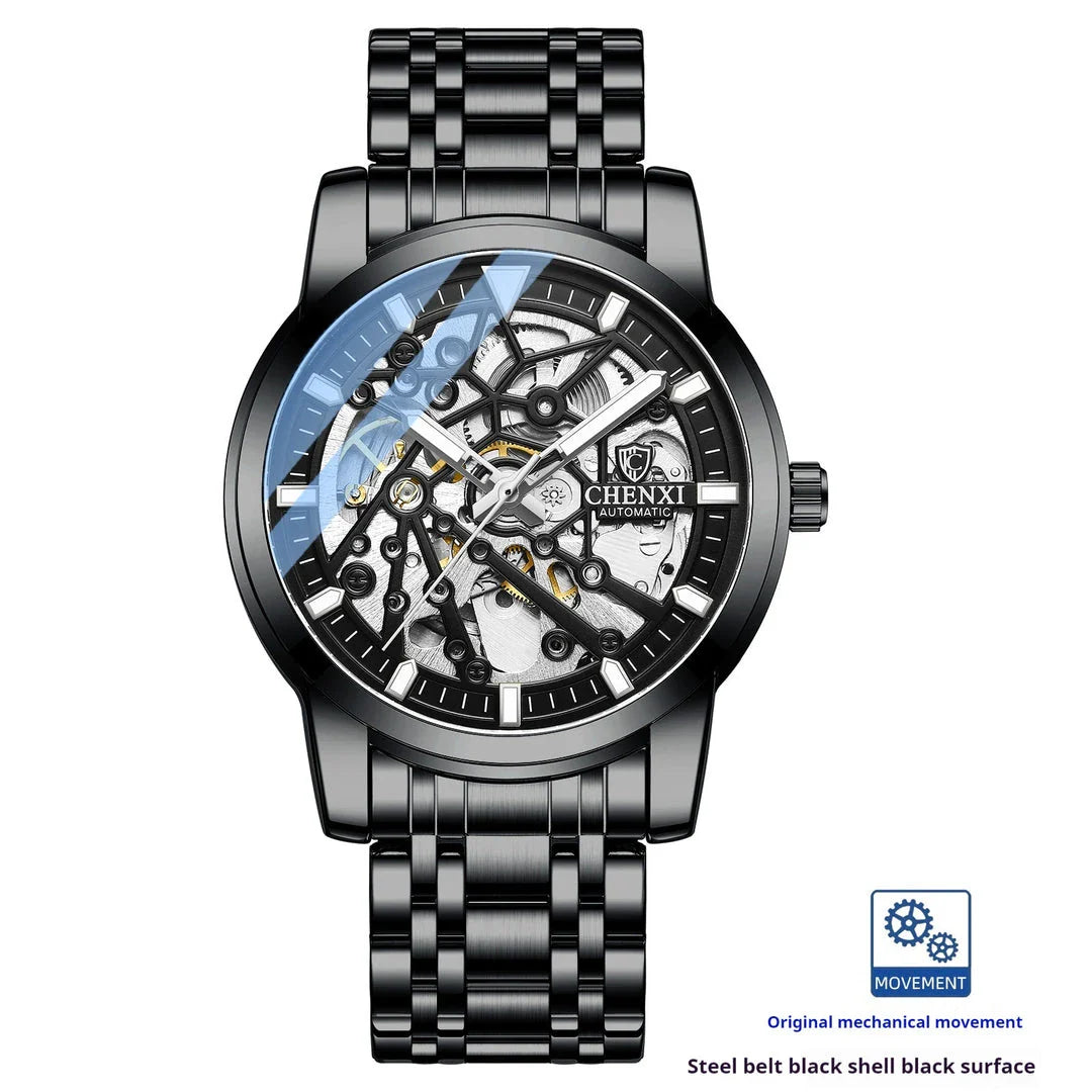 Trendha Automatic Mechanical Watch with Waterproof and Luminous Design in Various Color Options