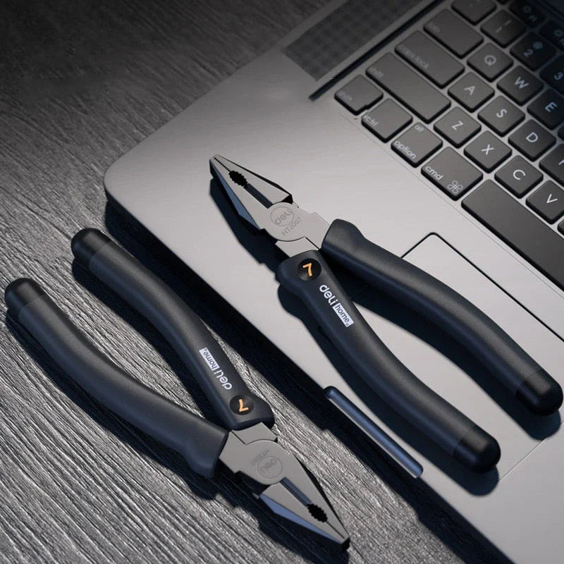 Trendha 7-Inch Multifunctional Pliers - Heavy-Duty Wire Cutter, Stripper, and Diagonal Pliers
