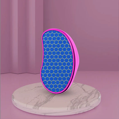 Premium Nano Glass Pedicure Foot File in gold, sky blue, and pink colors for smooth, soft feet