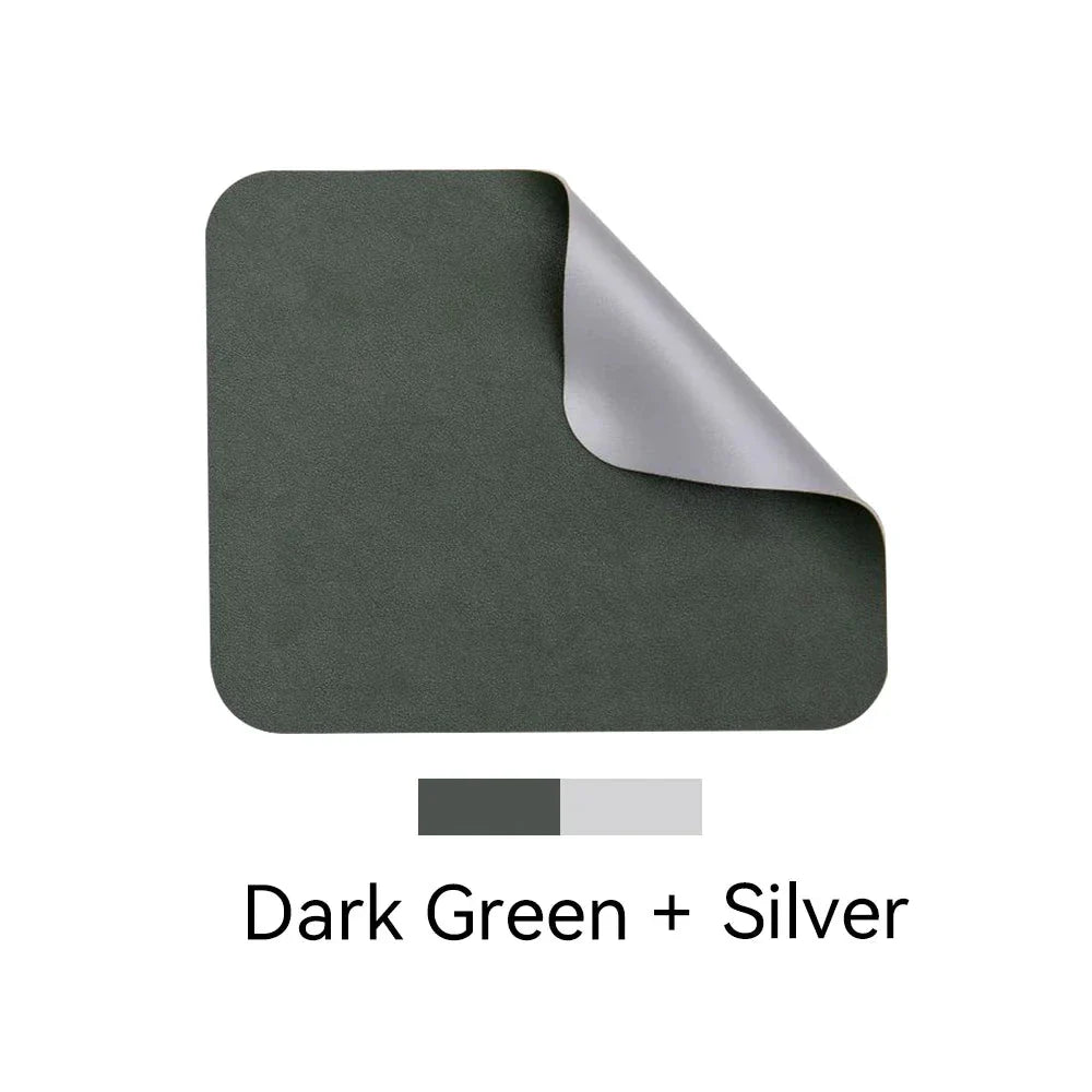 Vibrant Dual-Sided Waterproof Mouse Pad with Pink and Silver Color Options for a Stylish and Functional Desk Accessory