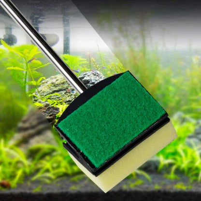 Cleaning Brush with Double Face Sponge made of stainless steel and sponge, perfect for versatile household cleaning tasks