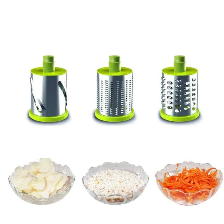 Multifunctional vegetable cutter with stainless steel blades and ergonomic design for efficient meal preparation