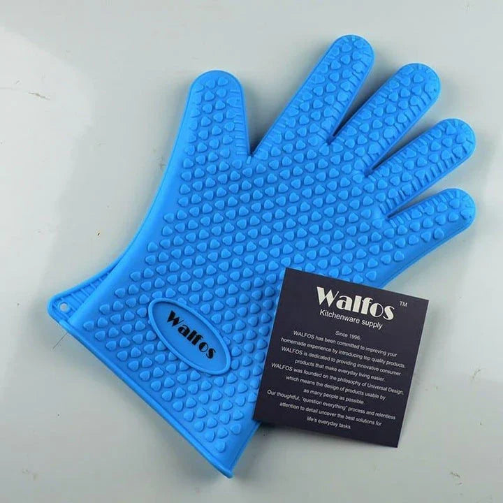 Hhomeenjoy US Premium Heat-Resistant Silicone Barbecue Gloves for Safe Grilling
