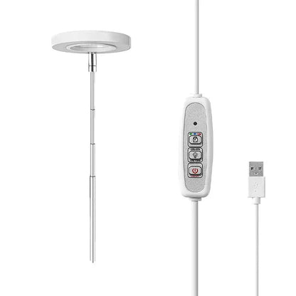Adjustable LED Angel Ring Grow Light with Timer for Indoor Plants