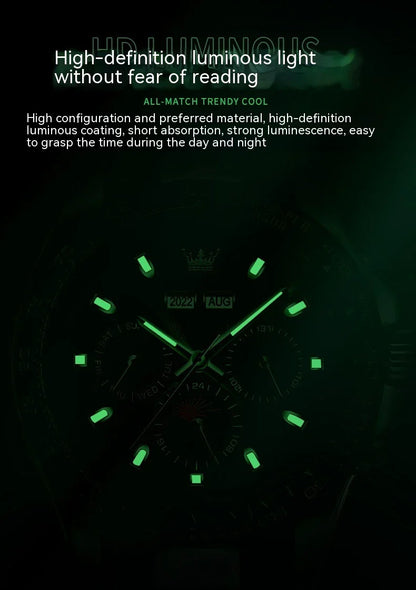 Elegant automatic men's watch with stainless steel case and adjustable bracelet, showcasing precise timekeeping and versatile design.