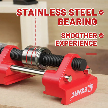 Premium cast aluminum honing guide tool for sharpening woodworking chisels and planer blades with adjustable angles and smooth steel bearing wheel design