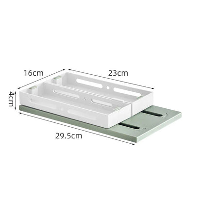 Under-Sink Drawer Spice Rack with Pull-Out Design and Adjustable Shelves for Organized Kitchen Storage