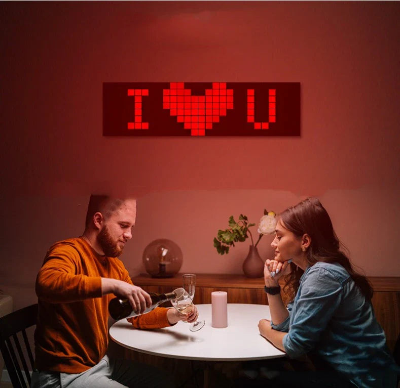 Customizable Pixel Ambience Light with Bluetooth Connectivity - Vibrant RGB Lighting, Adjustable Settings, and Versatile Power Supply Options