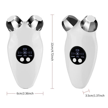 Microcurrent Face Lifting and Firming Device with Warm Compress - Achieve a Youthful, Lifted Complexion