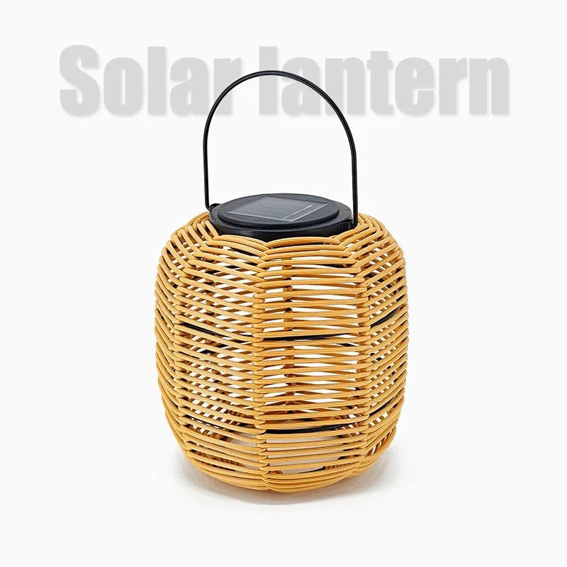 Trendha Portable Outdoor Solar Lantern with Elegant Hanging Design for Illuminating Courtyards, Gardens, and Parks