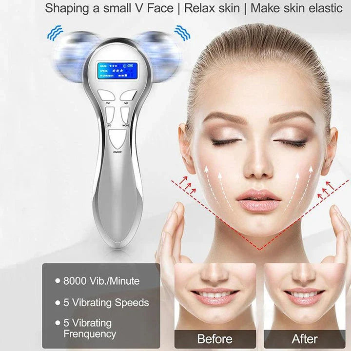 4D Microcurrent Face & Body Lifting Massager for skin tightening, wrinkle reduction, and body contouring