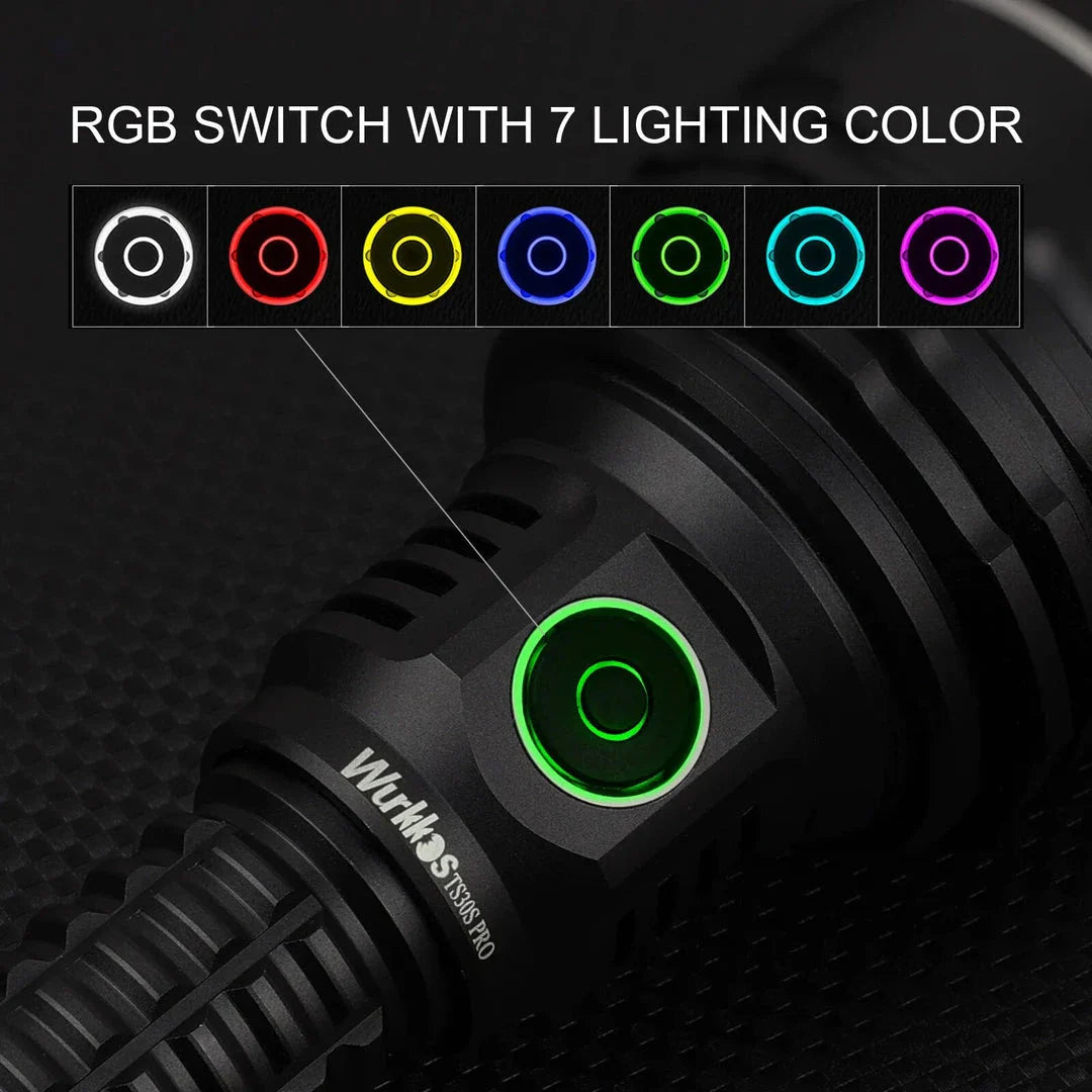Powerful 6000 lumen tactical LED flashlight with USB-C power bank, long-range illumination, and durable waterproof design