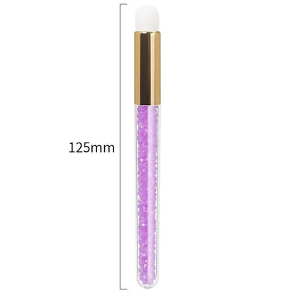 Multipurpose Crystal Eyelash and Nose Cleansing Brush - Soft, Dense Bristles for Gentle Deep Cleaning