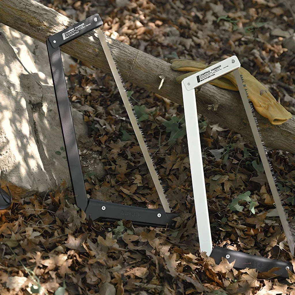 A durable 21-inch folding hand saw with a high-quality steel blade and ergonomic nylon-covered handle for comfortable outdoor use.