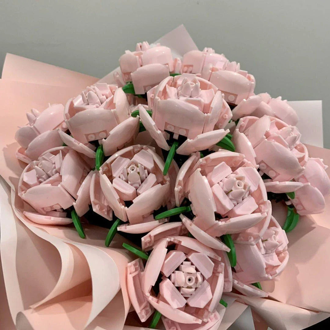 A decorative flower pot featuring a stunning rose bouquet design, made of high-quality plastic for indoor or outdoor use.
