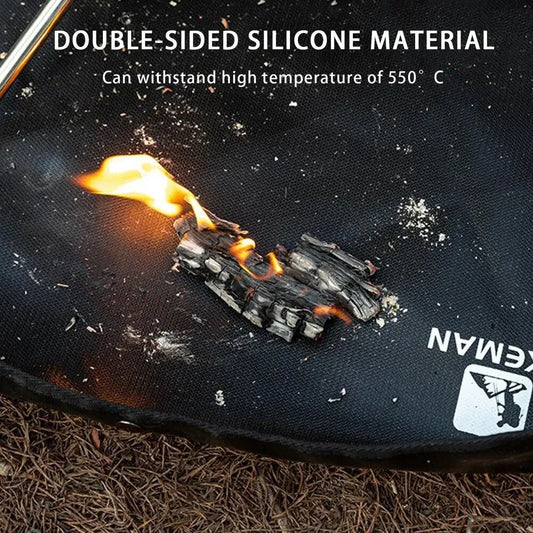 Trendha Fireproof Hexagonal Mat for safe and convenient outdoor activities like camping, barbecues, and more