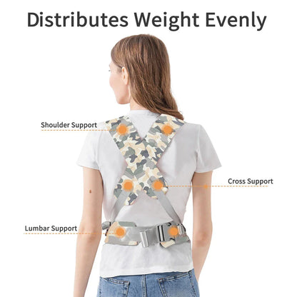 Premium Newborn Baby Carrier with Ergonomic Support, Versatile 3-in-1 Design, and Breathable Cotton Fabric
