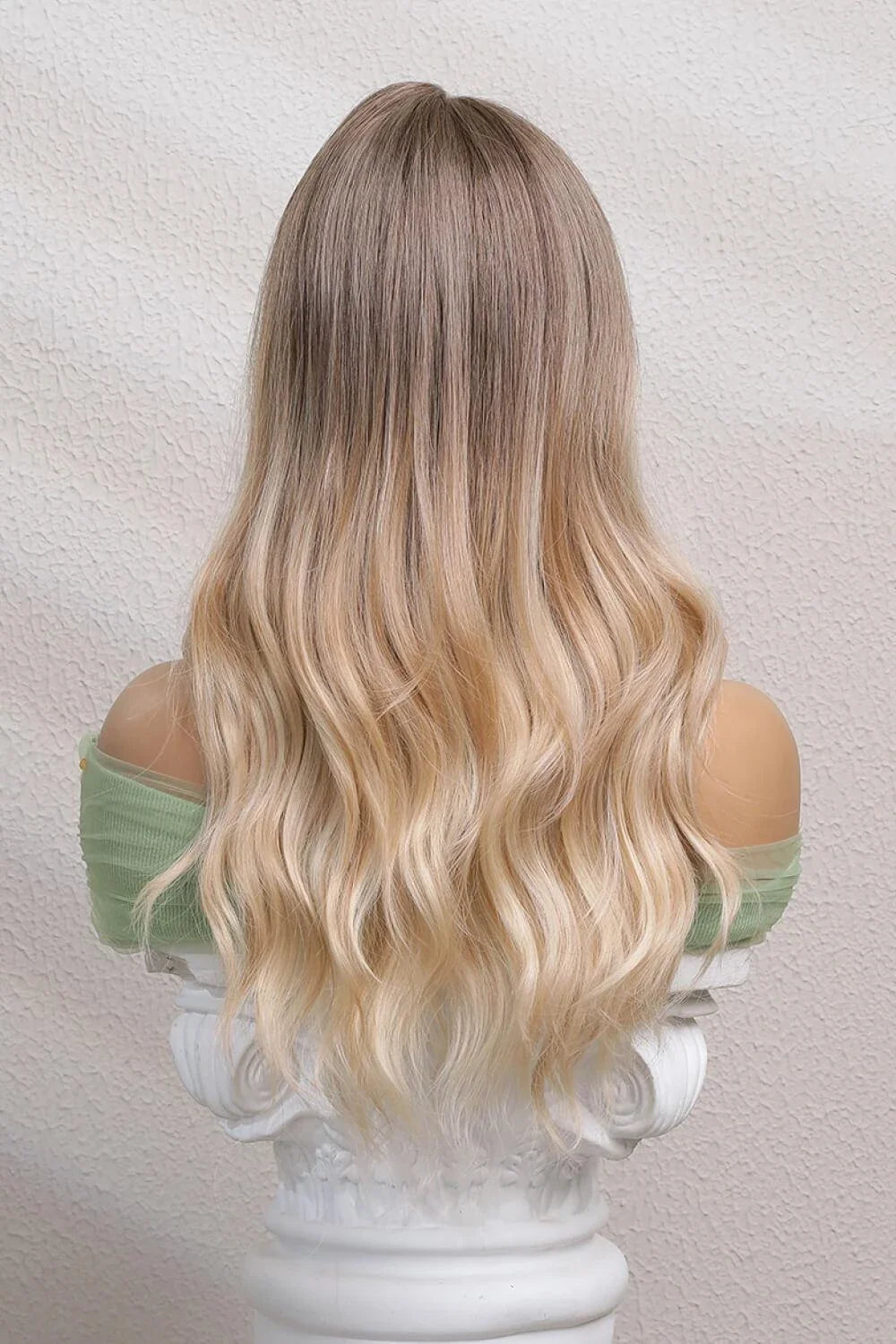 Premium 24-inch long wave lace front wig with 150% density, featuring a natural-looking lace front and elegant waves for a head-turning look.