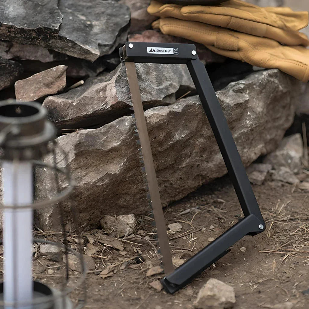 A durable 21-inch folding hand saw with a high-quality steel blade and ergonomic nylon-covered handle for comfortable outdoor use.