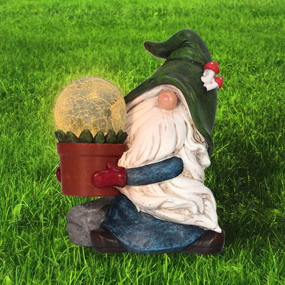 Elegant outdoor lantern with sculptural accents, made of premium synthetic resin for durability and sophistication