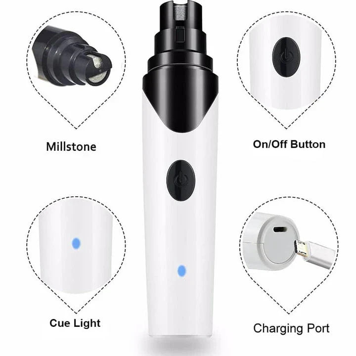 Rechargeable Professional Dog Nail Grinder for Gentle and Painless Nail Grooming