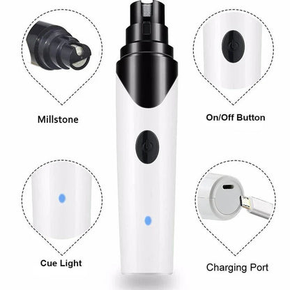 Rechargeable Professional Dog Nail Grinder for Gentle and Painless Nail Grooming