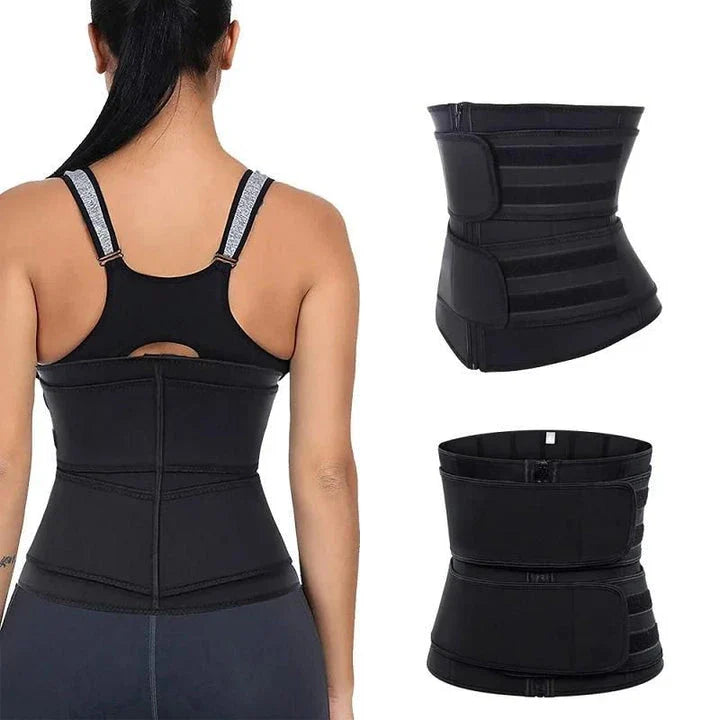 Premium neoprene waist trainer for enhanced weight loss, tummy control, and improved posture