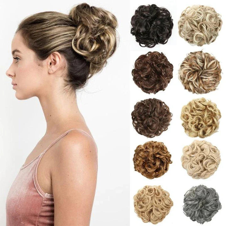 Messy Chignon Donut Hair Bun Pad - Effortless Elegance Hair Accessory for Stylish Buns